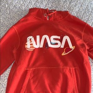 fierce red NASA sweatshirt!!